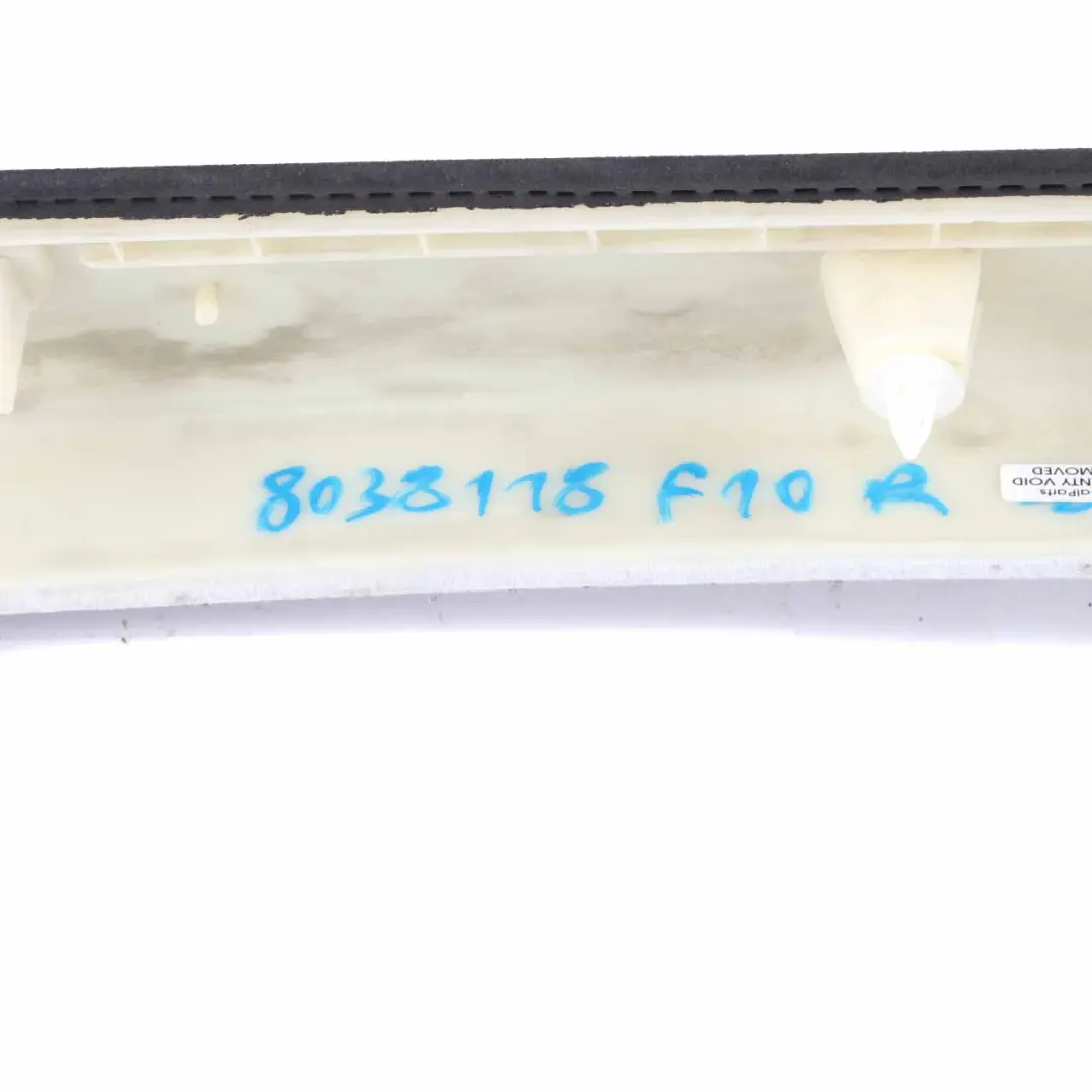 Pillar Cover Column Trim Panel Right O/S Alcantara 9116348 to BMW F10 A with Part number 8038118 BMW F10 A Pillar Cover Column Trim Panel Right O/S Alcantara 9116348 - SKU 8038118 - Part number 8038118