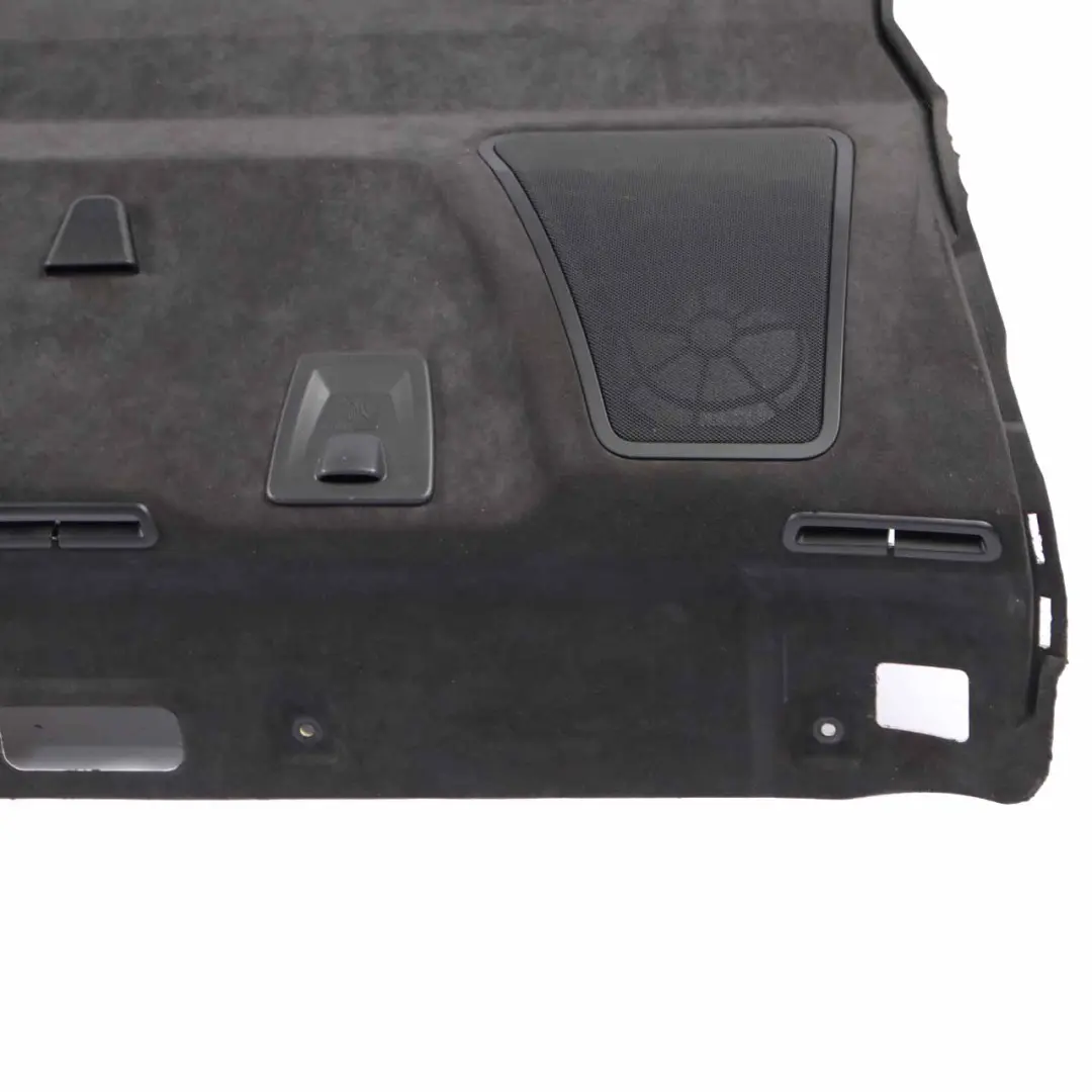 Parcel Shelf Rear Trunk Trim Panel Cover Alcantara Black 8038152 to BMW F10 with Part number 8038144 BMW F10 Parcel Shelf Rear Trunk Trim Panel Cover Alcantara Black 8038152 - SKU 8038144 - Part number 8038144