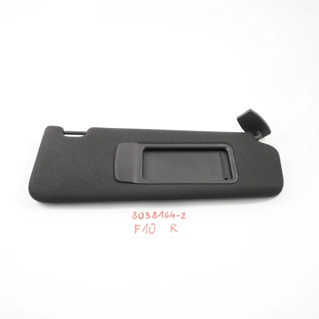 Sonnenblende Abdeckung Spiegel Anthrazit Schwarz Rechts für BMW F10 F11 mit Teilenummer 8038164 BMW F10 F11 Sonnenblende Abdeckung Spiegel Anthrazit Schwarz Rechts - SKU 8038164-2 - Teilenummer 8038164