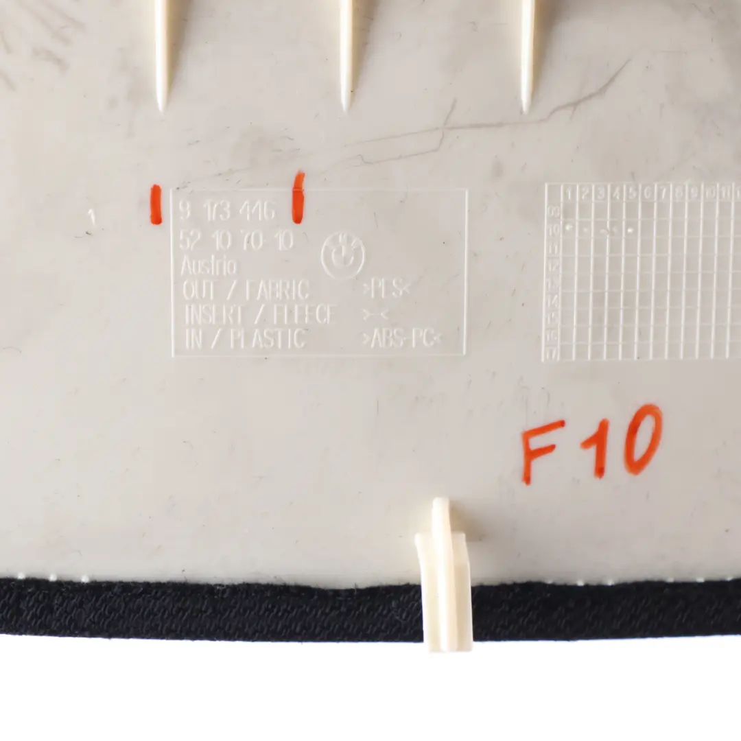 Terza Luce Freno Stop Trim Cover Pannello Antracite 9173446 per BMW F10 con numero di parte 8038182 BMW F10 Terza Luce Freno Stop Trim Cover Pannello Antracite 9173446 - SKU 8038182 - Numero di parte 8038182