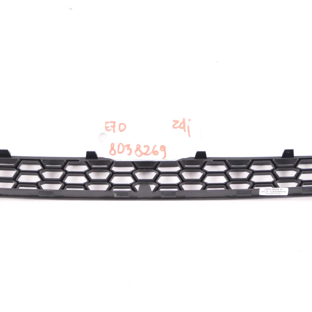 Stoßfänger Gitter Vorne Mitte Mesh Grill Schwarz für BMW X5 E70 LCI M Sport mit Teilenummer 8047336 BMW X5 E70 LCI M Sport Stoßfänger Gitter Vorne Mitte Mesh Grill Schwarz - SKU 8047336 - Teilenummer 8047336