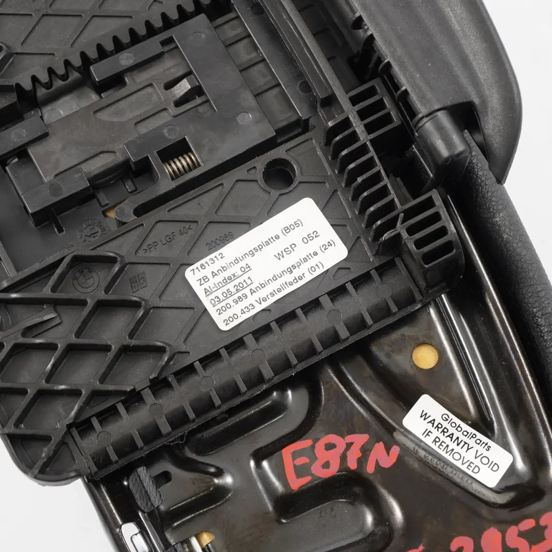 BMW E87 LCI Osłona Podparcia Ud Fotel Przedni - SKU 8039536 - Numer Części 8039536