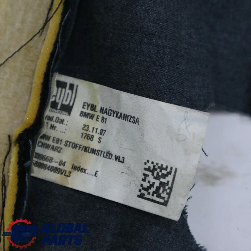 BMW E81 Delantero Derecho Interior Respaldo Tela Imitacion Cuero Flashpoint - SKU 8039668-1 - Número de pieza 8039668