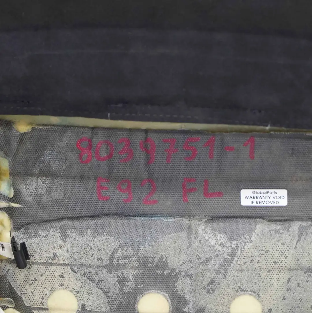 Fotel Oparcie Lewy Przód Sport do BMW E92 o numerze 8039751 BMW E92 Fotel Oparcie Lewy Przód Sport - SKU 8039751-1 - Numer Części 8039751