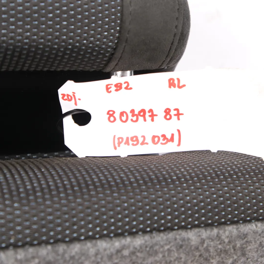 Seat Backrest Cover BMW E92 Rear Left N/S Back Rest Cover Cloth Fabric Alcantara - SKU 8039787 - Part number 8039787