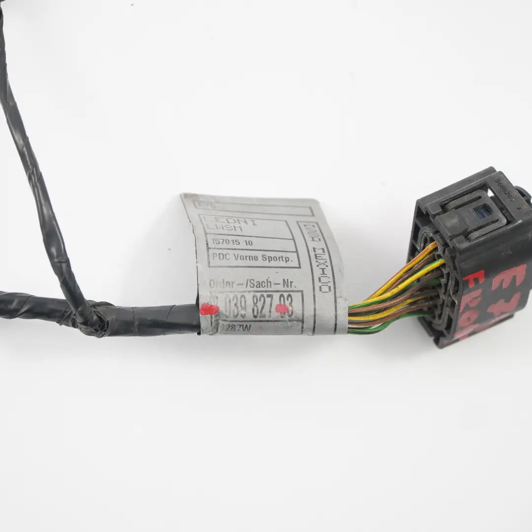 BMW X5 E70 Faisceau câbles capteur stationnement PDC pare chocs avant - SKU 8039827 - Numéro de pièce 8039827