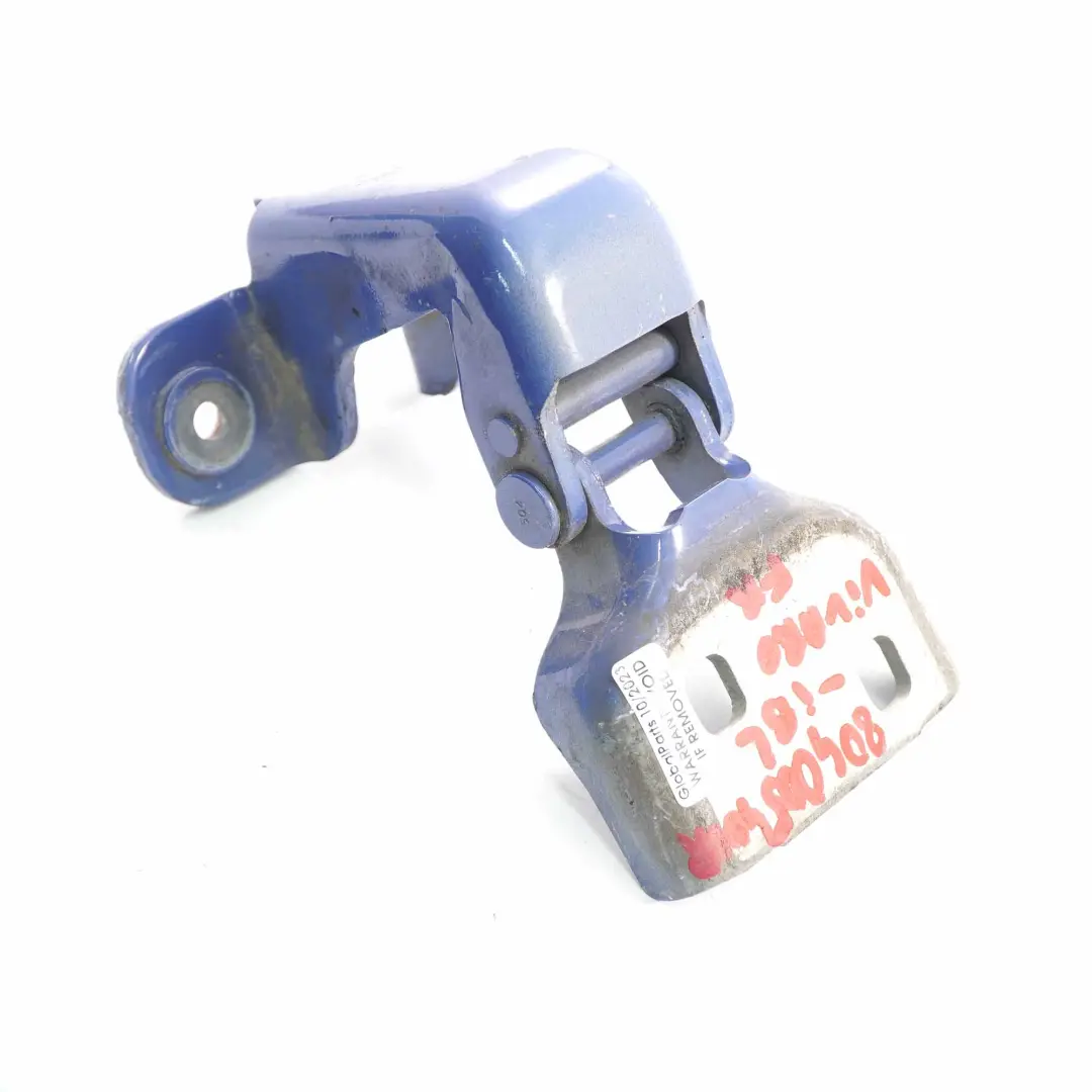 Cerniera porta anteriore sinistra destra blu inchiostro per Renault Trafic 3 Vivaro con numero di parte 804005400R Renault Trafic 3 Vivaro Cerniera porta anteriore sinistra destra blu inchiostro - SKU 804005400R-IBL - Numero di parte 804005400R