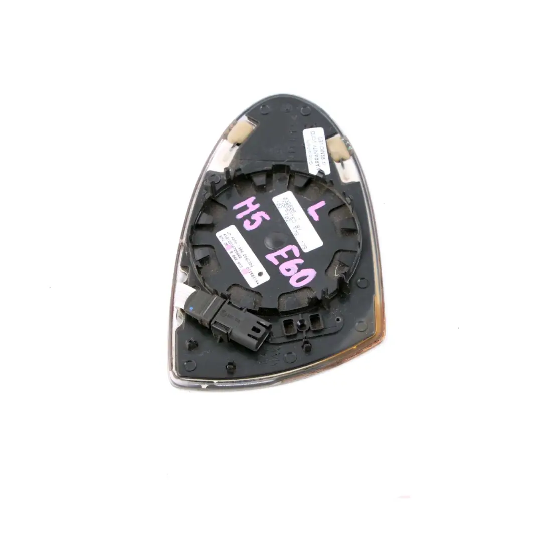 Electrochromic Auto Dip Left N/S Mirror Glass Wide Angle to BMW E60 E63 M5 M6 with Part number 8040913 BMW E60 E63 M5 M6 Electrochromic Auto Dip Left N/S Mirror Glass Wide Angle - SKU 8040913 - Part number 8040913