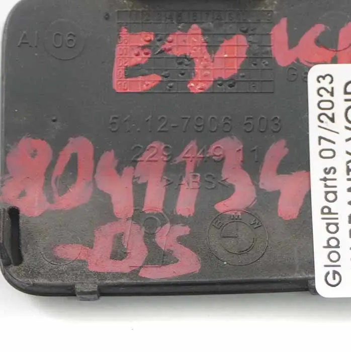 BMW E90 LCI Flap Ojo remolque parachoques trasero M Sport Negro Zafiro 7906503 - SKU 8041134-BS - Número de pieza 8041134