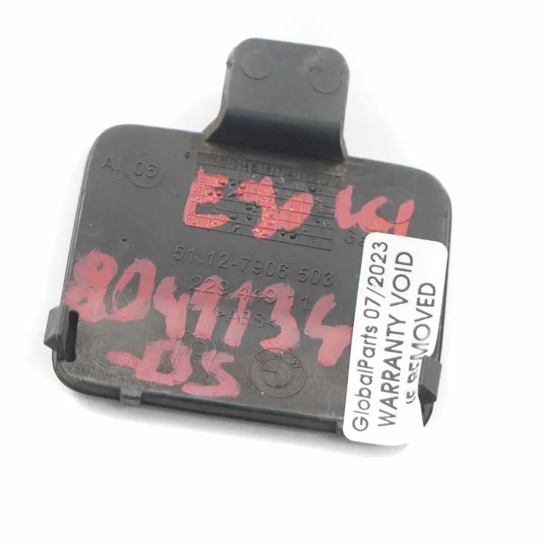 BMW E90 LCI Flap Towing Eye Rear Bumper M Sport Black Sapphire 7906503 - SKU 8041134-BS - Part number 8041134