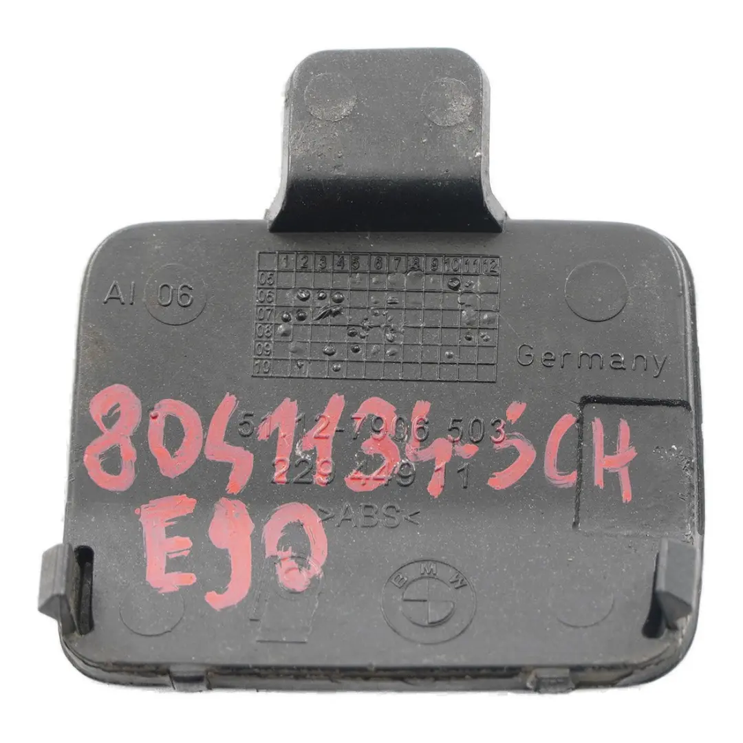 BMW E90 M Sport Gancio traino Copertura paraurti posteriore Nero 2 668 7906503 - SKU 8041134-SCH - Numero di parte 8041134