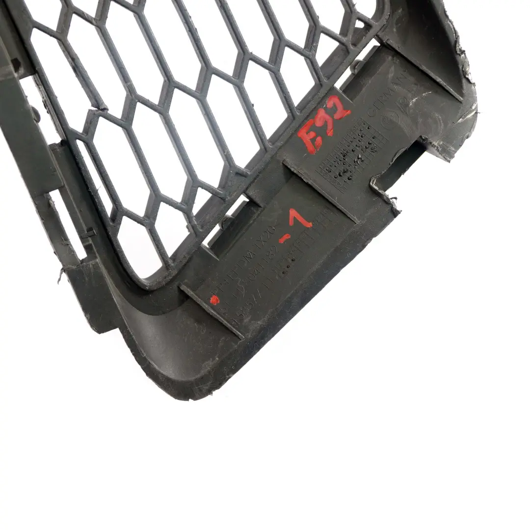 BMW 3 Series E92 E93 1 M-Sport Front Bumper Fog Grille Grid Lateral Right O/S - SKU 8041182-1 - Part number 8041182