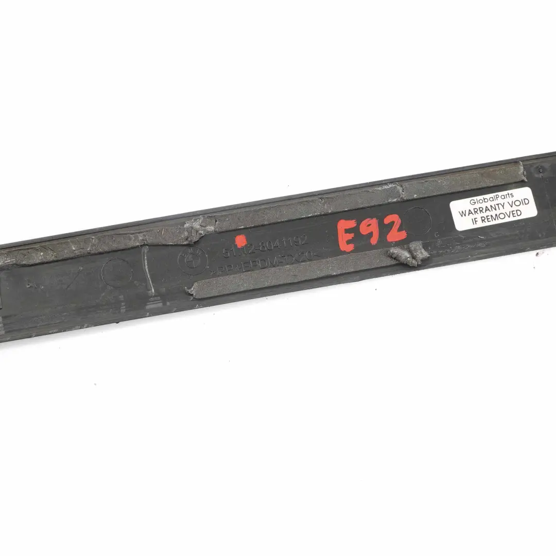 Panneau Arrière Bas Pare-chocs Noir BMW E92 E93 LCI M Sport - SKU 8041192 - Numéro de pièce 8041192