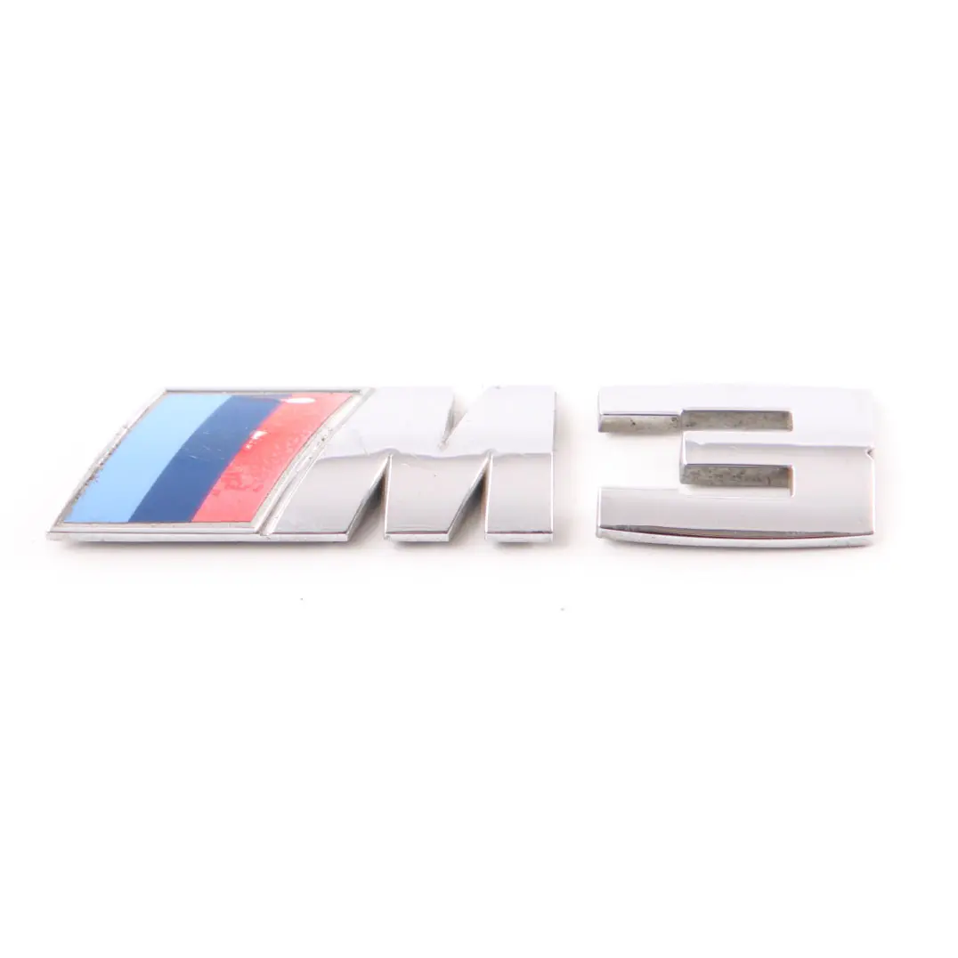 Boot Trunk Lid Adhered Lettering Emblem Logo to BMW E90 E92 E93 M3 Rear with Part number 8041901 BMW E90 E92 E93 M3 Rear Boot Trunk Lid Adhered Lettering Emblem Logo - SKU 8041901 - Part number 8041901