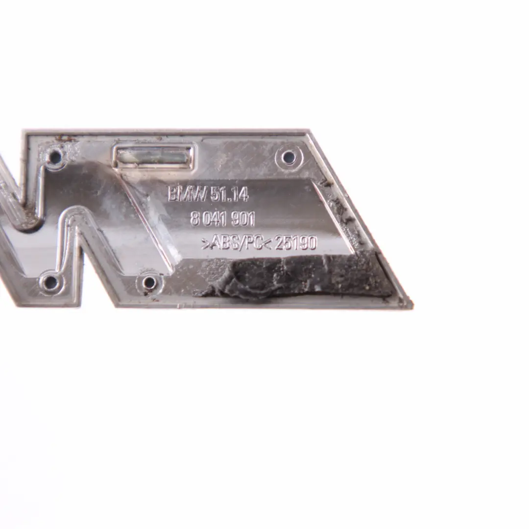 Boot Trunk Lid Adhered Lettering Emblem Logo to BMW E90 E92 E93 M3 Rear with Part number 8041901 BMW E90 E92 E93 M3 Rear Boot Trunk Lid Adhered Lettering Emblem Logo - SKU 8041901 - Part number 8041901