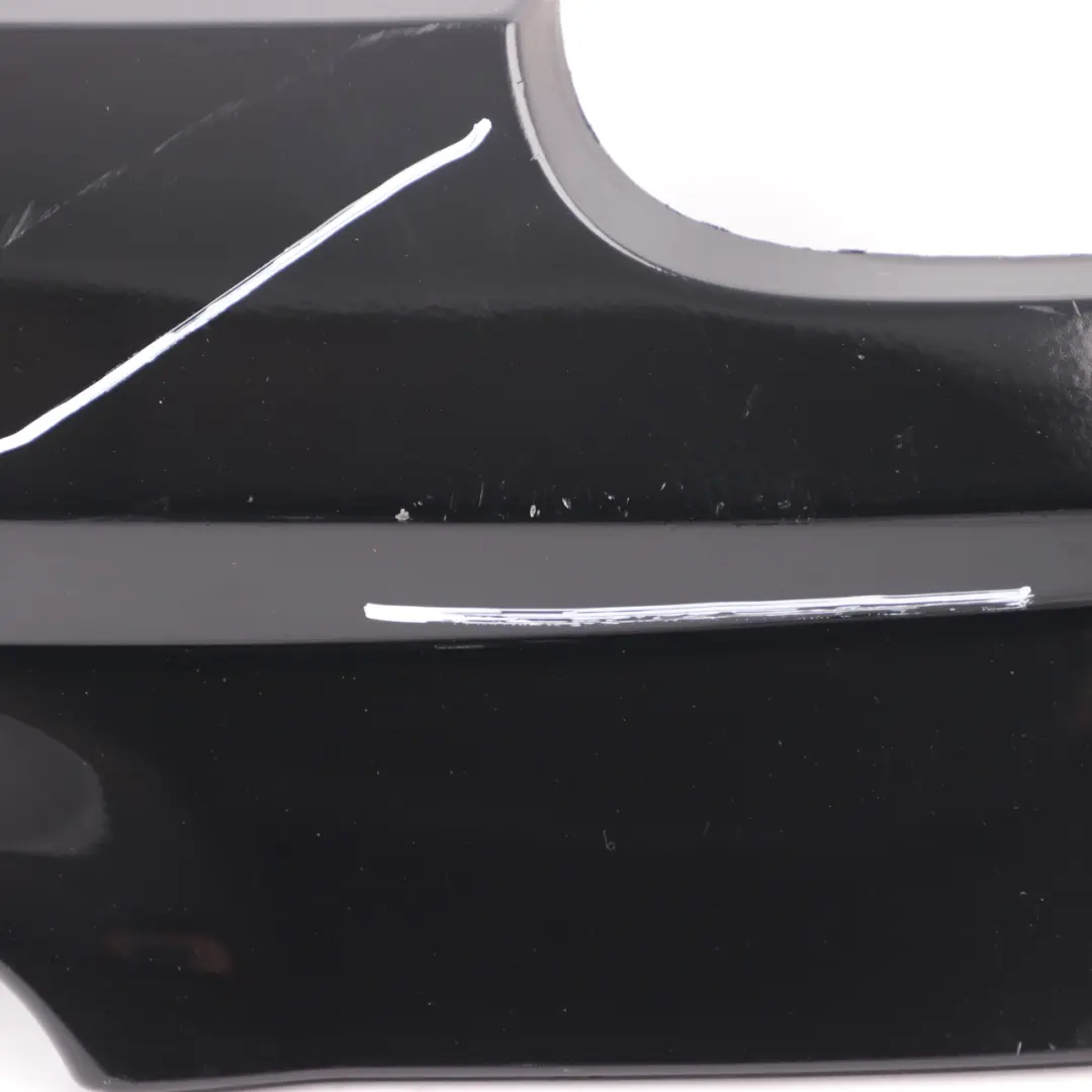  Bumper Rear Diffuser BMW E90 E91 M Sport Bottom Trim Panel Insert Gloss Black - SKU 8043239-1 - Part number 8043239