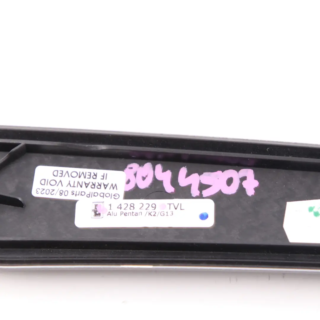 BMW E60 LCI Striscia Rivestimento Porta Anteriore Sinistra Alluminio Pentan - SKU 8044507 - Numero di parte 8044507