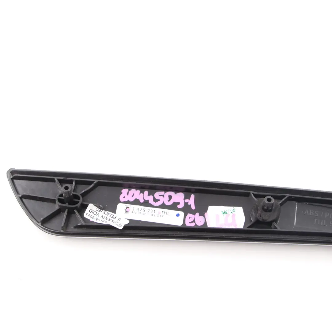 Door Card Strip BMW E60 E61 LCI Decor Trim Cover Rear Left N/S Aluminium Pentan to with Part number 8044509 Door Card Strip BMW E60 E61 LCI Decor Trim Cover Rear Left N/S Aluminium Pentan - SKU 8044509-1 - Part number 8044509