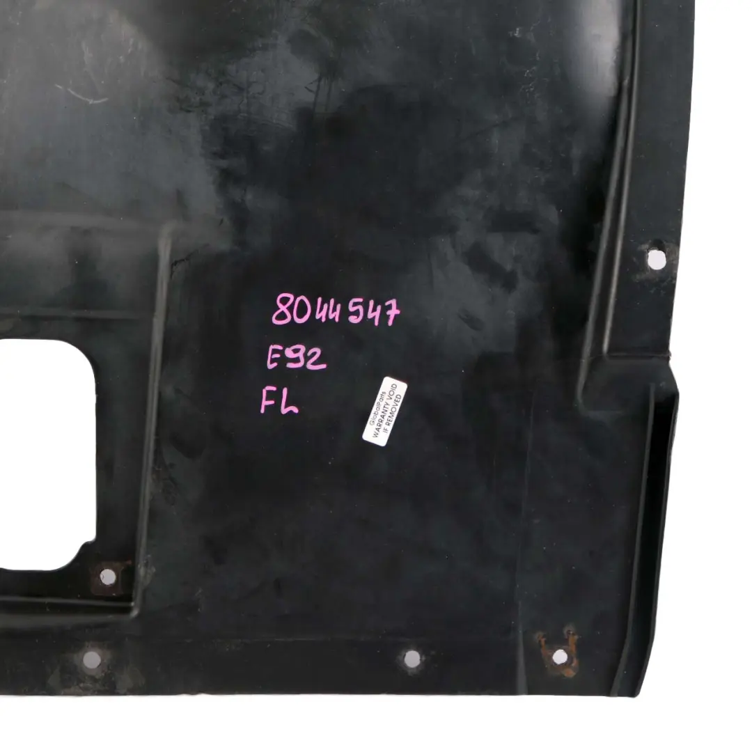 BMW E92 E93 M Sport Carter roue avant Protection inférieur gauche - SKU 8044547 - Numéro de pièce 8044547