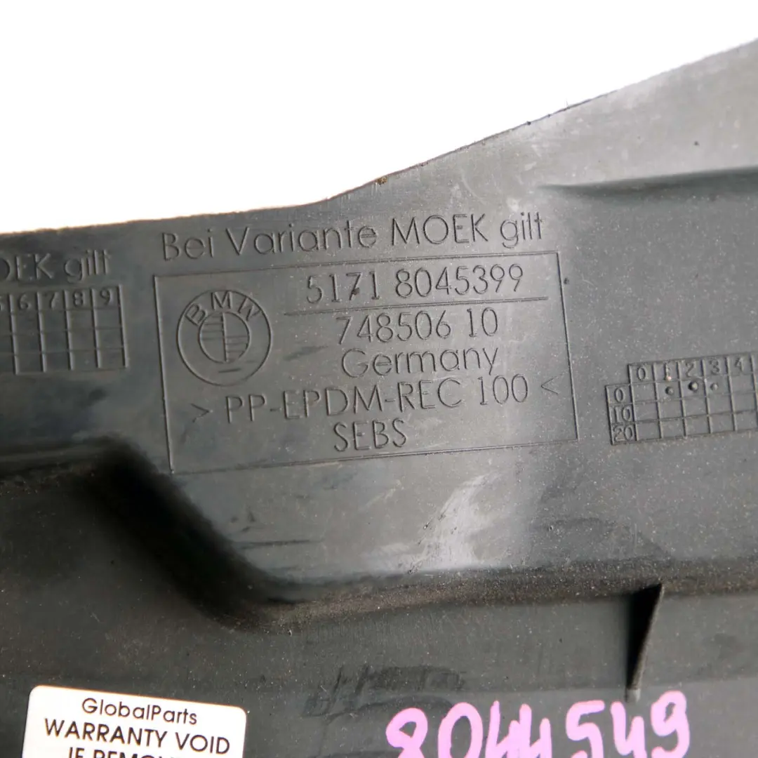 Wheel Arch Trim BMW E92 E93 Coupé M Covering Lower Left Front N/S 8045399 - SKU 8044549 - Part number 8044549