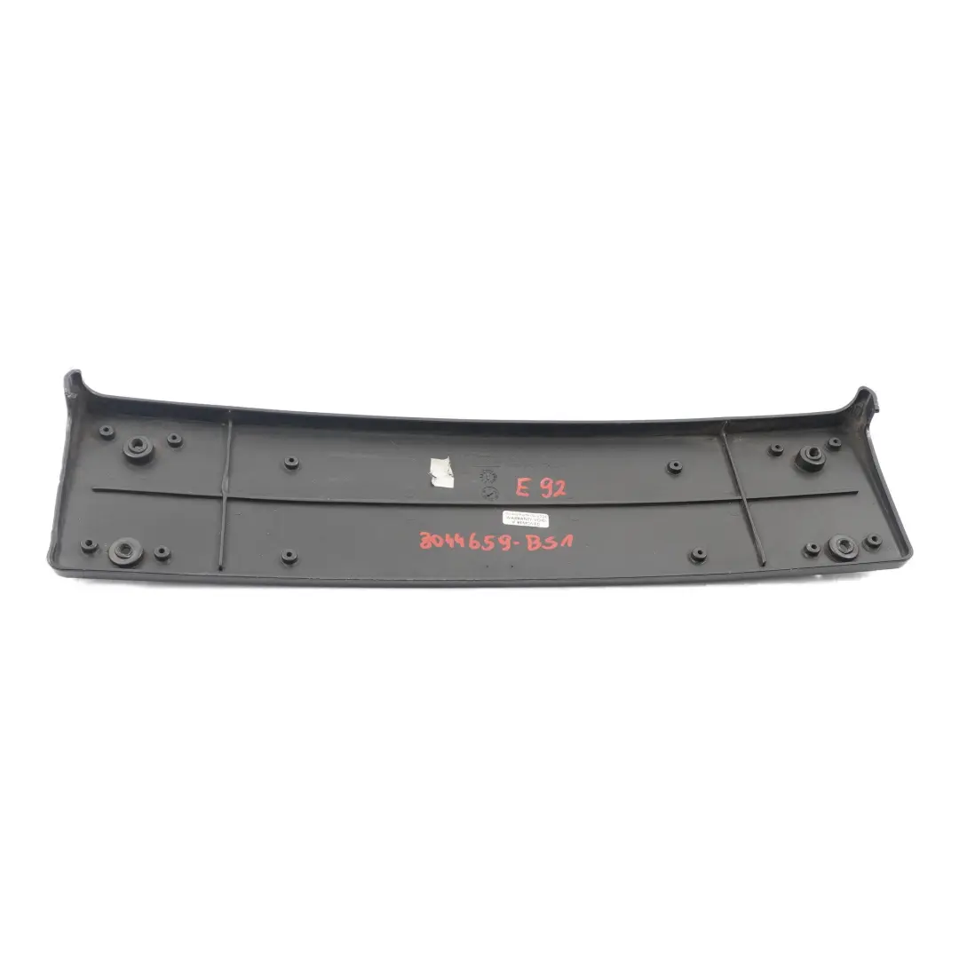 BMW E92 E93 M Pakiet Podkładka Ramka Tablicy Przód Czarna - SKU 8044659-BS1 - Numer Części 8044659