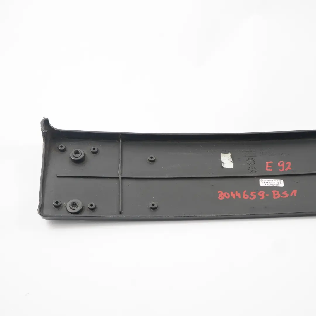 BMW E92 E93 M Pakiet Podkładka Ramka Tablicy Przód Czarna - SKU 8044659-BS1 - Numer Części 8044659