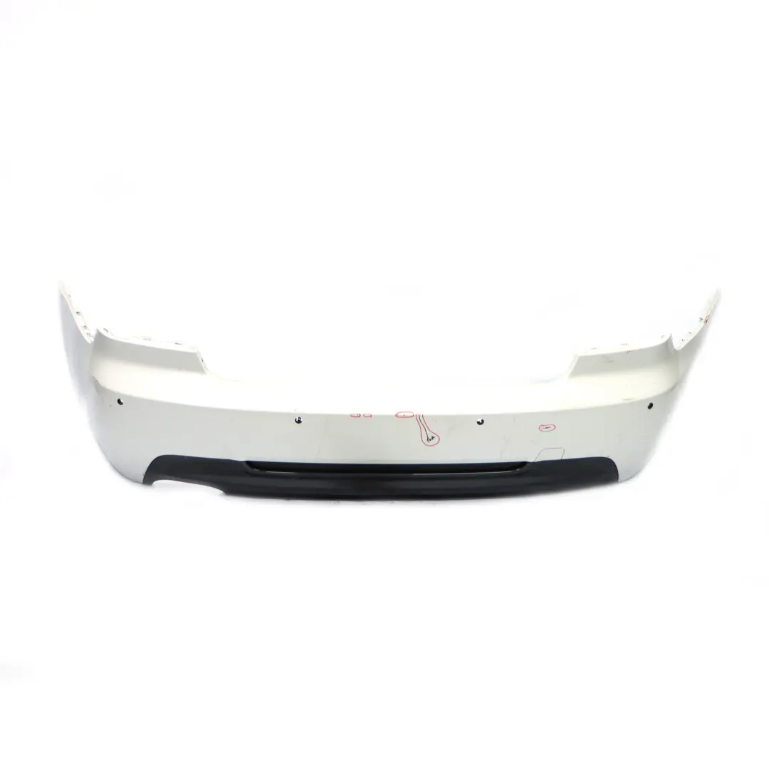 BMW E92 E93 Rear Bumper Coupe Convertible M Sport PDC Alpinweiss White - 300 - SKU 8044934-AW2 - Part number 8044934