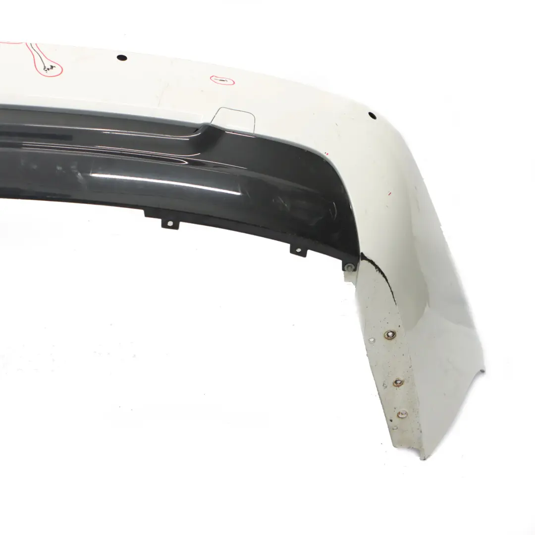 Bumper Coupe Convertible M Sport PDC Alpinweiss White - 300 to BMW E92 E93 Rear with Part number 8044934 BMW E92 E93 Rear Bumper Coupe Convertible M Sport PDC Alpinweiss White - 300 - SKU 8044934-AW2 - Part number 8044934