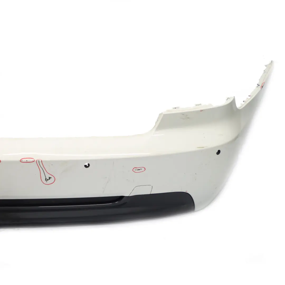 Bumper Coupe Convertible M Sport PDC Alpinweiss White - 300 to BMW E92 E93 Rear with Part number 8044934 BMW E92 E93 Rear Bumper Coupe Convertible M Sport PDC Alpinweiss White - 300 - SKU 8044934-AW2 - Part number 8044934