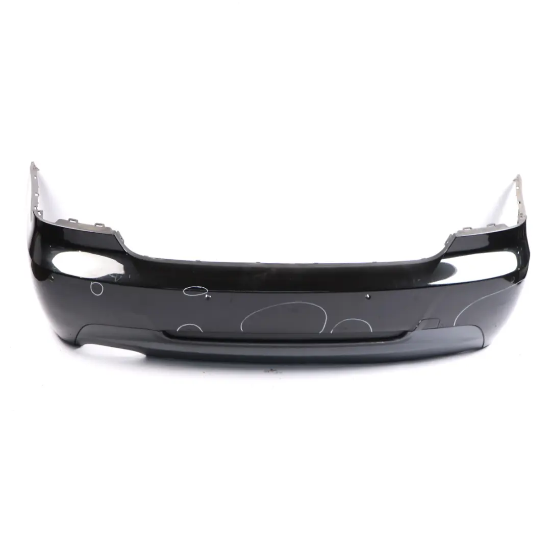 BMW E92 E93 Rear Bumper M Sport PDC Trim Cover Black Sapphire Metallic - 475 - SKU 8044934-BS1 - Part number 8044934