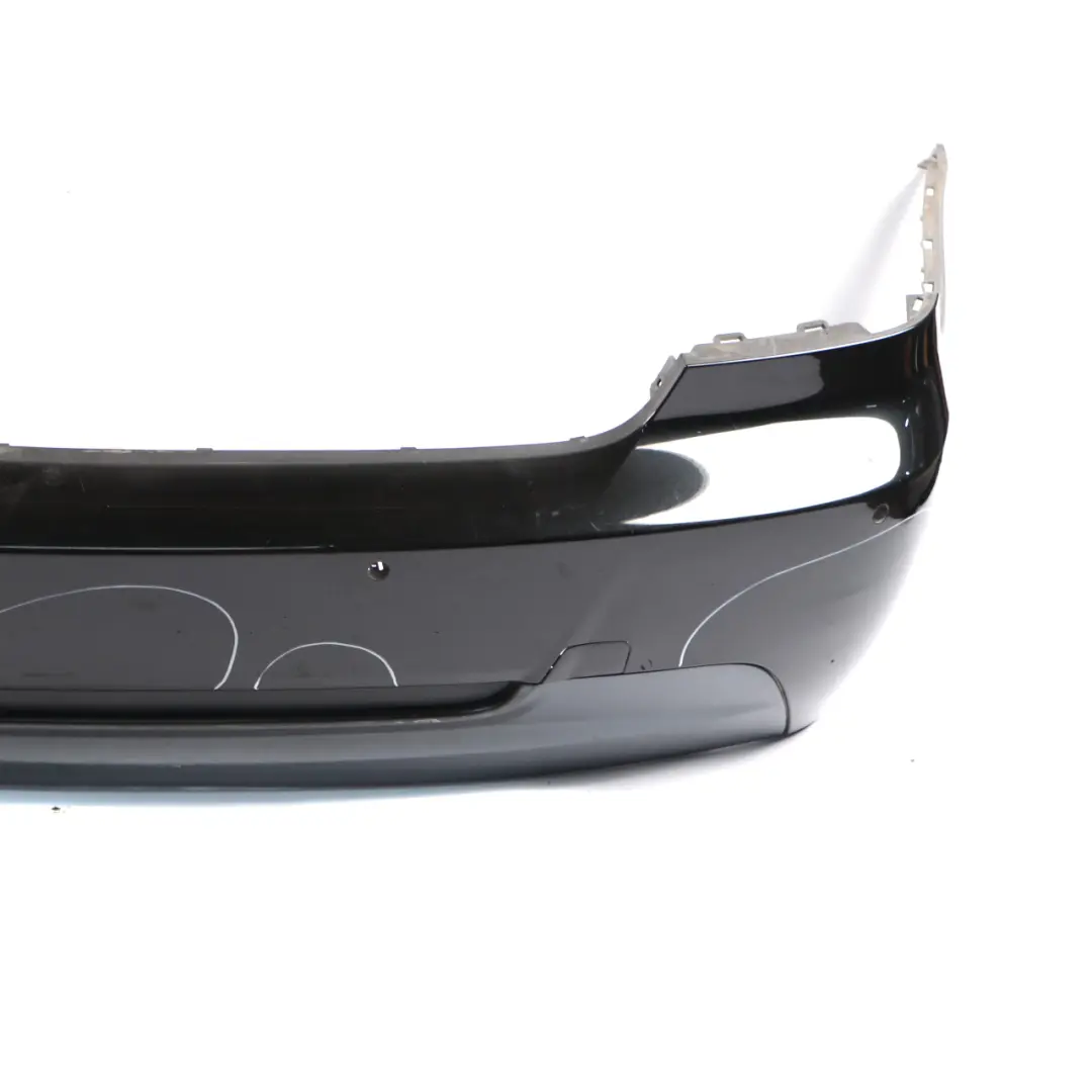 BMW E92 E93 Rear Bumper M Sport PDC Trim Cover Black Sapphire Metallic - 475 - SKU 8044934-BS1 - Part number 8044934