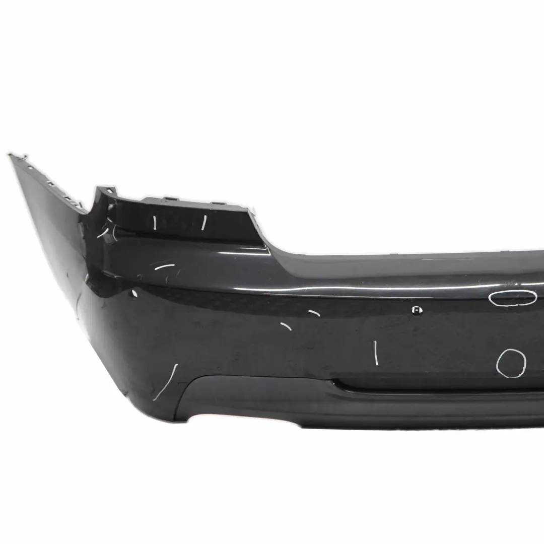 Bumper BMW E92 E93 Coupe Convertible M Sport PDC Black Sapphire - 475 to Rear with Part number 8044934 Rear Bumper BMW E92 E93 Coupe Convertible M Sport PDC Black Sapphire - 475 - SKU 8044934-BS2 - Part number 8044934