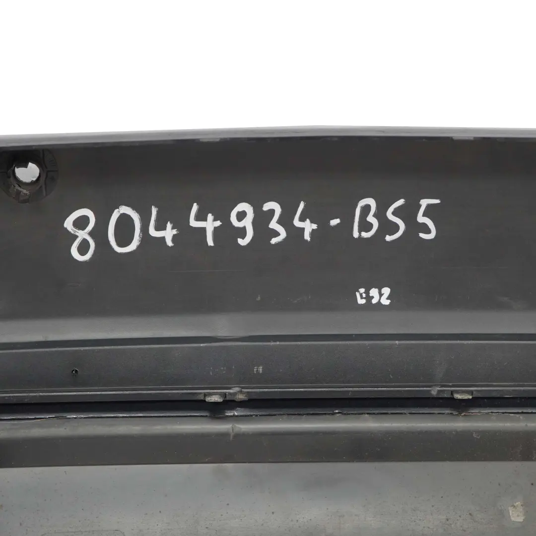 BMW 3 E92 E93 M Sport Rear Bumper Trim Panel PDC Black Sapphire Metallic - 475 - SKU 8044934-BS5 - Part number 8044934