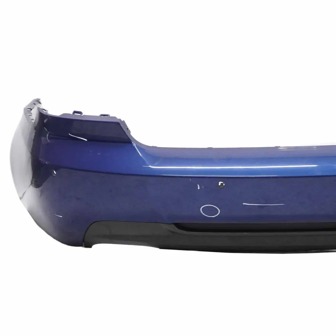 Bumper BMW E92 E93 Coupé Convertible M Sport PDC Le Mans Blue Metallic 381 to Rear with Part number 8044934 Rear Bumper BMW E92 E93 Coupé Convertible M Sport PDC Le Mans Blue Metallic 381 - SKU 8044934-LMB2 - Part number 8044934