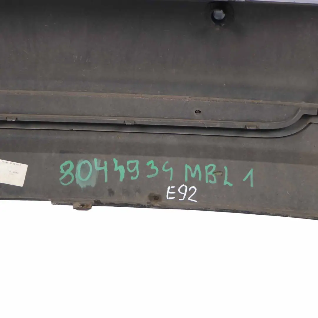 Bumper BMW E92 E93 Coupé Convertible M Sport PDC Le Mans Blue Metallic 381 to Rear with Part number 8044934 Rear Bumper BMW E92 E93 Coupé Convertible M Sport PDC Le Mans Blue Metallic 381 - SKU 8044934-LMB4 - Part number 8044934