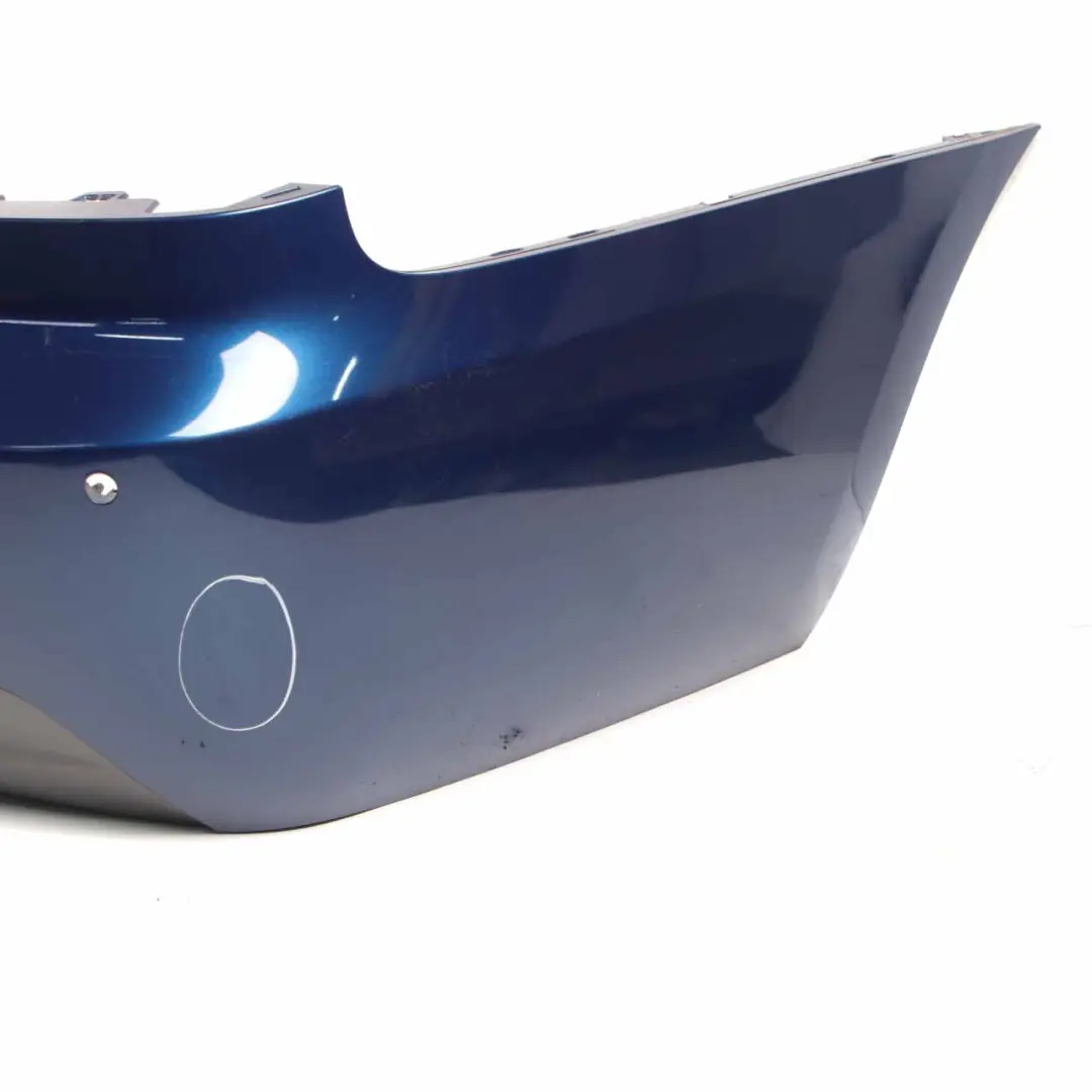 Bumper BMW E92 E93 Coupé Convertible M Sport PDC Le Mans Blue Metallic 381 to Rear with Part number 8044934 Rear Bumper BMW E92 E93 Coupé Convertible M Sport PDC Le Mans Blue Metallic 381 - SKU 8044934-LMB4 - Part number 8044934