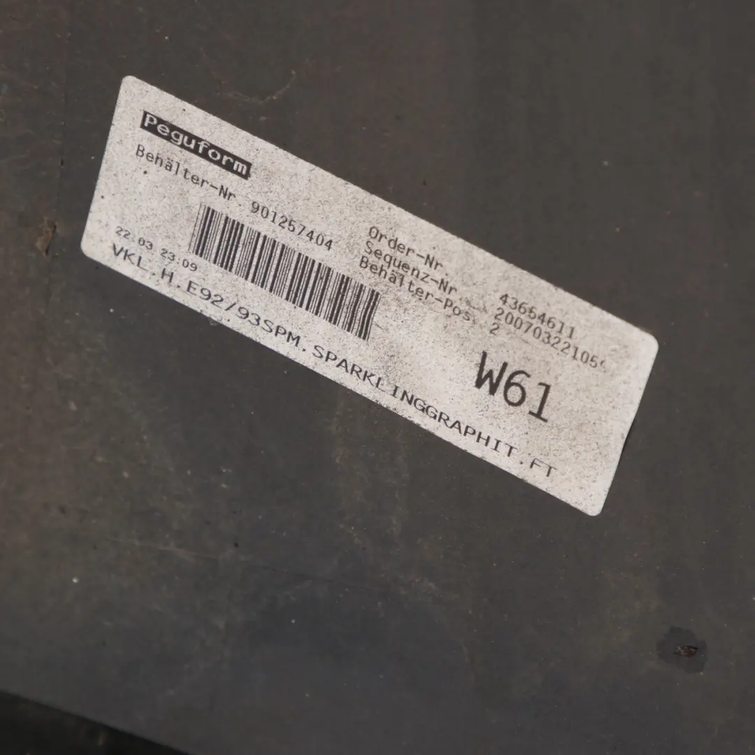 BMW E92 E93 Rear Bumper Coupe Convertible M Sport PDC Sparkling Graphite - A22 - SKU 8044934-SG1 - Part number 8044934