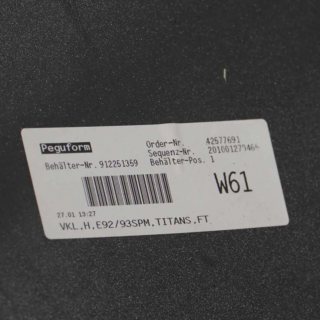 Bumper PDC Titansilber Silver to BMW E92 E93 Coupe Cabrio M Sport Rear with Part number 8044934 BMW E92 E93 Coupe Cabrio M Sport Rear Bumper PDC Titansilber Silver - SKU 8044934-TS1 - Part number 8044934