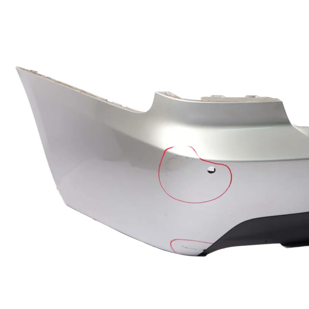 Bumper Rear Coupe Convertible M Sport PDC Titansilber Silver - 354 to BMW E92 E93 with Part number 8044934 BMW E92 E93 Bumper Rear Coupe Convertible M Sport PDC Titansilber Silver - 354 - SKU 8044934-TS4 - Part number 8044934