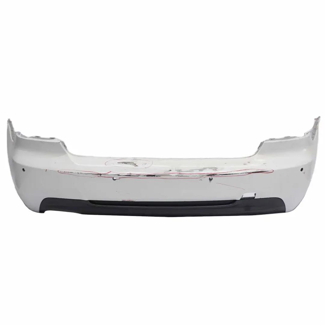 Bumper BMW E92 E93 Coupe Convertible M Sport PDC Titansilber Silver 354 to Rear with Part number 8044934 Rear Bumper BMW E92 E93 Coupe Convertible M Sport PDC Titansilber Silver 354 - SKU 8044934-TS5 - Part number 8044934