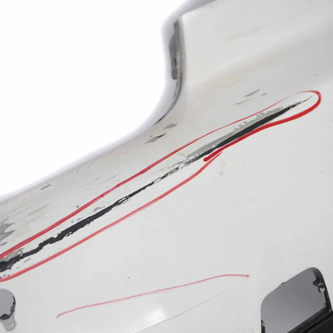 Bumper BMW E92 E93 Coupe Convertible M Sport PDC Titansilber Silver 354 to Rear with Part number 8044934 Rear Bumper BMW E92 E93 Coupe Convertible M Sport PDC Titansilber Silver 354 - SKU 8044934-TS5 - Part number 8044934