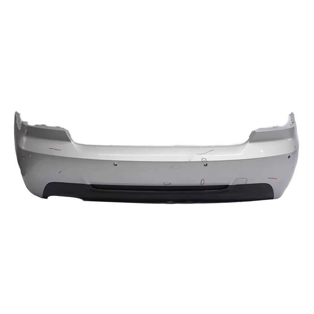 Bumper BMW E92 E93 M Sport PDC Titansilber Silver 354 to Rear with Part number 8044934 Rear Bumper BMW E92 E93 M Sport PDC Titansilber Silver 354 - SKU 8044934-TS6 - Part number 8044934