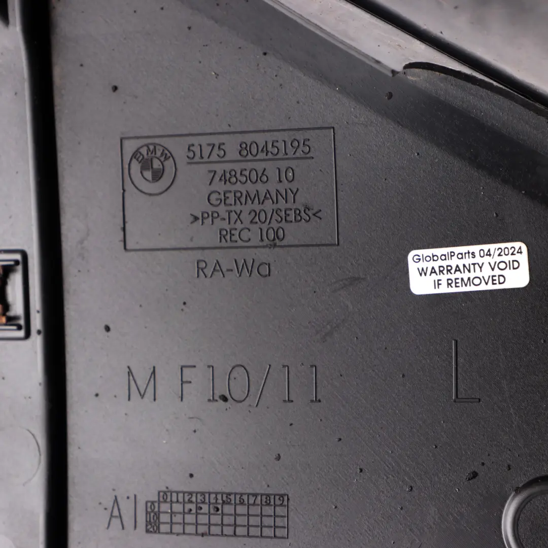 Osłona Nadkola Dolna Lewa M Pakiet do BMW F11 o numerze 8045195 BMW F11 Osłona Nadkola Dolna Lewa M Pakiet - SKU 8045195 - Numer Części 8045195