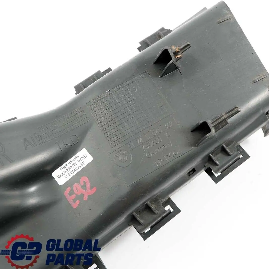 Delantero Derecho Freno Conducto de ventilación para BMW E92 E93 M Sport con número de pieza 8045362 BMW E92 E93 M Sport Delantero Derecho Freno Conducto de ventilación - SKU 8045362 - Número de pieza 8045362