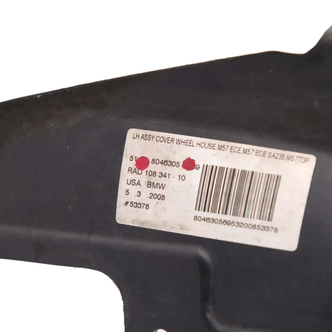 M57N2 Abdeckung Radkasten Vorne Links Gehäuse für BMW X5 E70 mit Teilenummer 8046305 BMW X5 E70 M57N2 Abdeckung Radkasten Vorne Links Gehäuse - SKU 8046305 - Teilenummer 8046305