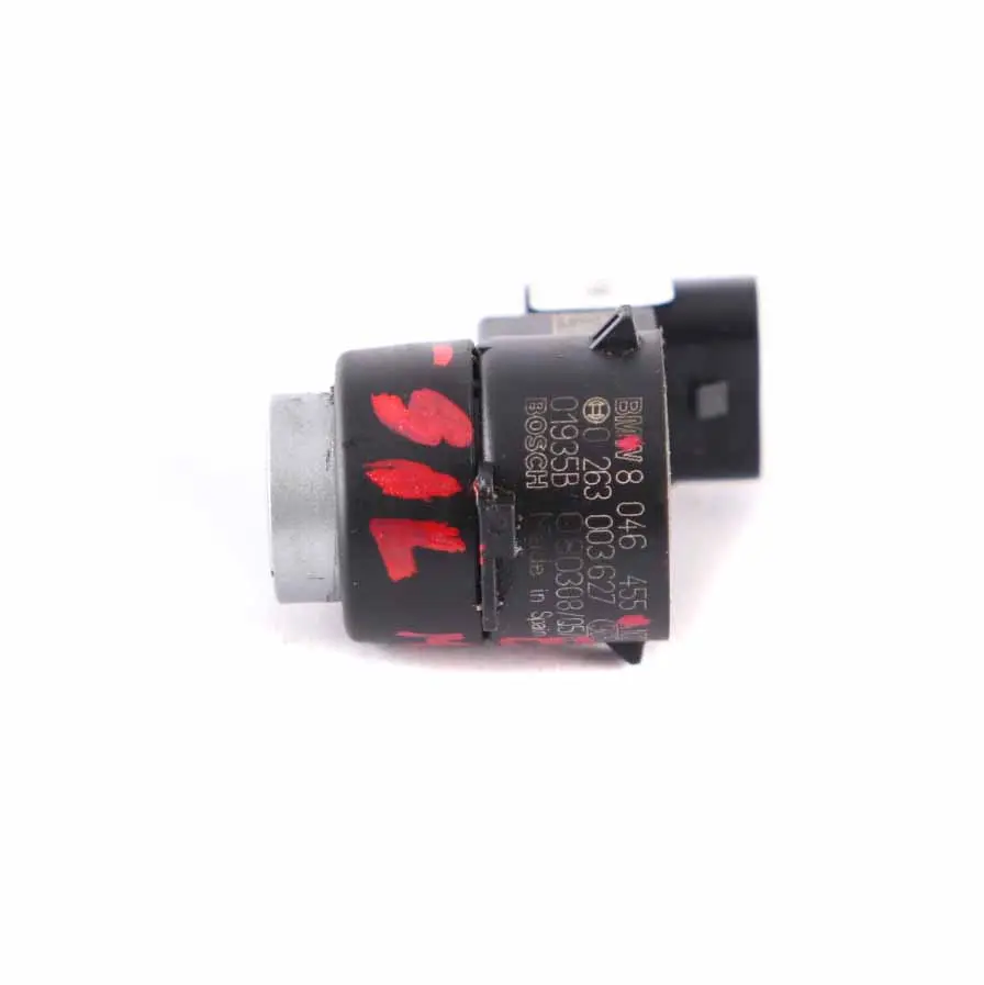 PDC Sensor BMW E81 E87 E90 E91 E92 Parking Distance Ultrasonic Silverstone II to with Part number 8046455 PDC Sensor BMW E81 E87 E90 E91 E92 Parking Distance Ultrasonic Silverstone II - SKU 8046455-SIL - Part number 8046455