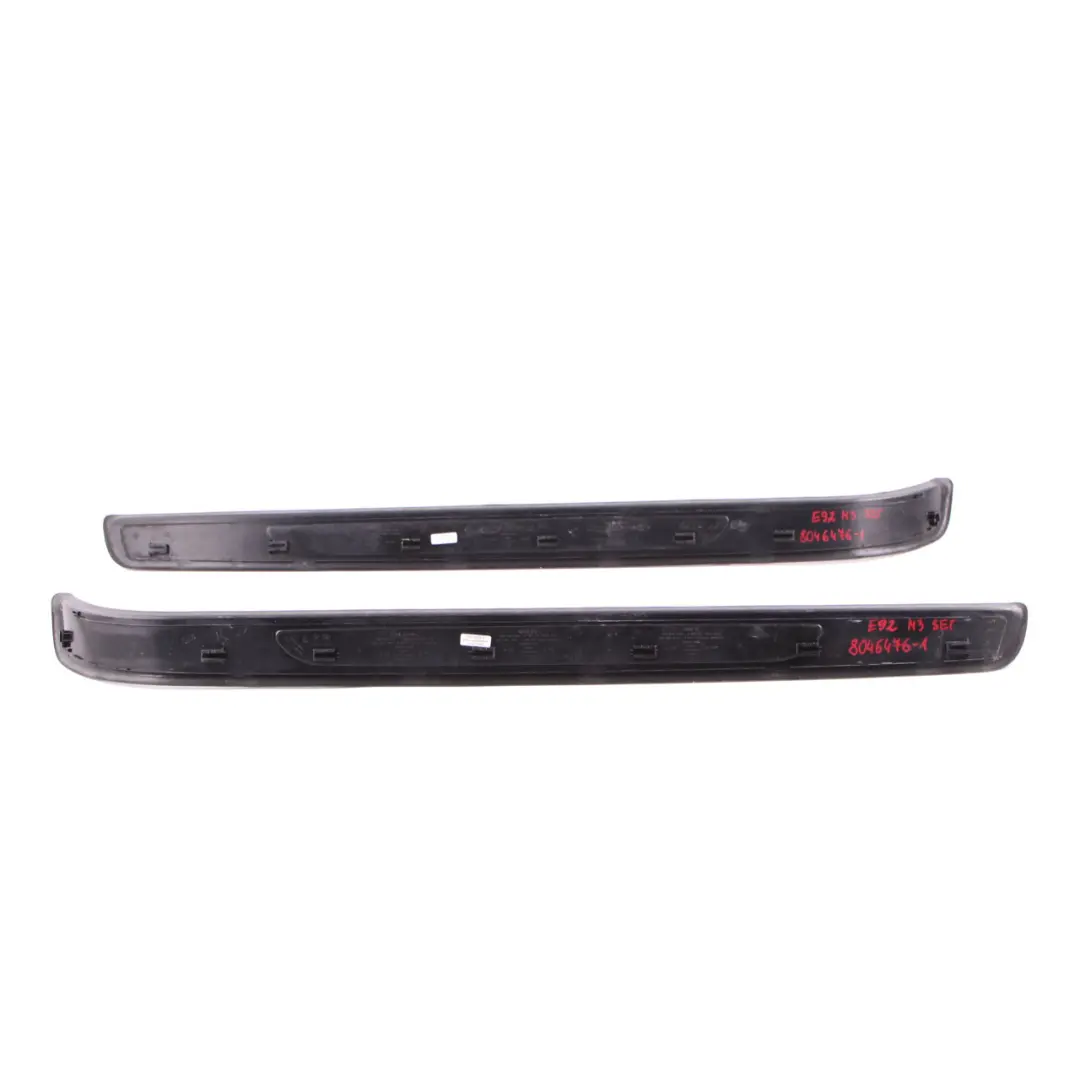 Front Left Right Door Entrance Sill Strip Cover Set to BMW E92 E93 LCI M3 with Part number 8046476 BMW E92 E93 LCI M3 Front Left Right Door Entrance Sill Strip Cover Set - SKU 8046476-1 - Part number 8046476