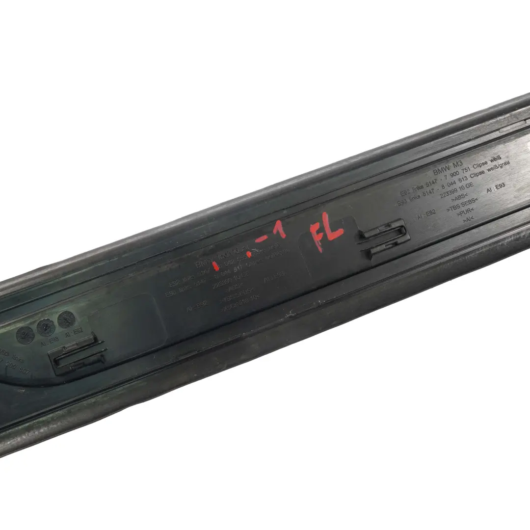 BMW E92 E93 M Sport Avant gauche Porte d'entrée de seuil de couverture 7900775 - SKU 8046477-1 - Numéro de pièce 8046477
