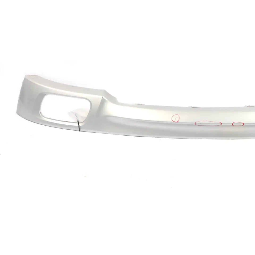 Bumper Diffuser BMW F01 M Sport Lower Centre Trim Cover Panel Titan Silver to Rear with Part number 8047363 Rear Bumper Diffuser BMW F01 M Sport Lower Centre Trim Cover Panel Titan Silver - SKU 8047363-TS - Part number 8047363