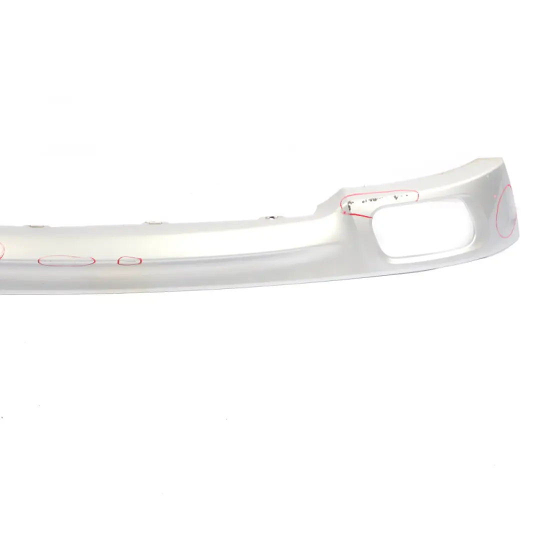 Rear Bumper Diffuser BMW F01 M Sport Lower Centre Trim Cover Panel Titan Silver - SKU 8047363-TS - Part number 8047363